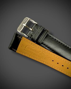 HORWEEN CHROMEXCEL COWHIDE LEATHER BLACK STRAP