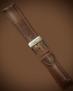 HORWEEN CHROMEXCEL COWHIDE LEATHER BROWN STRAP
