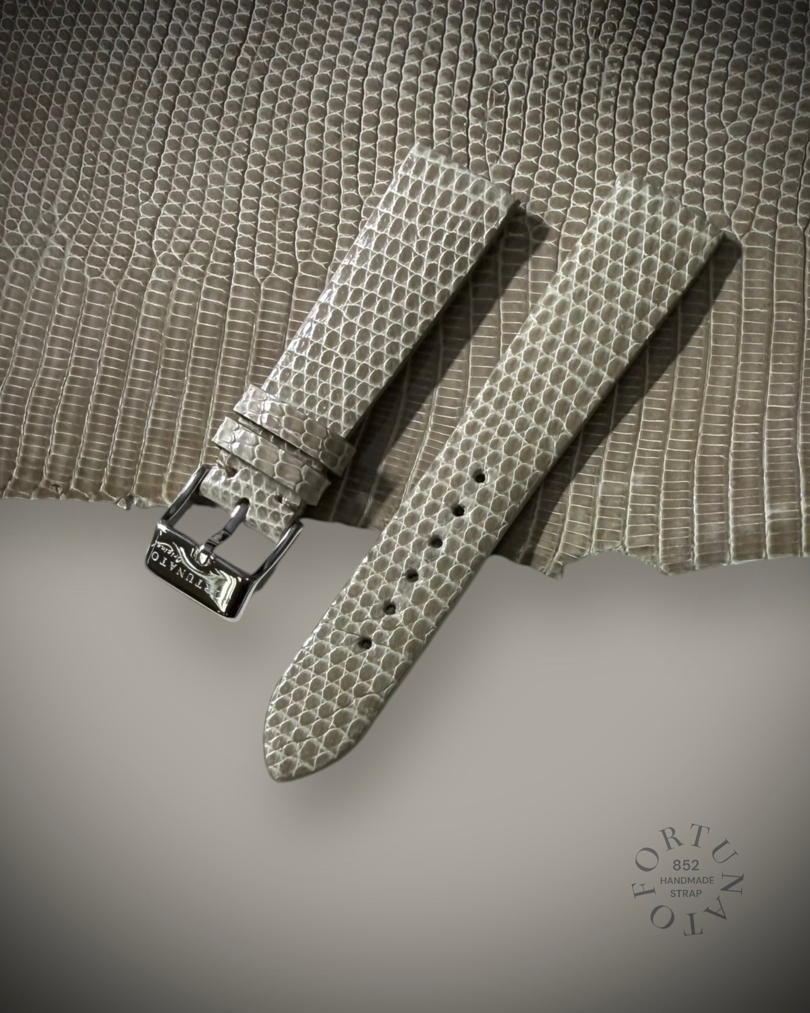 Grey genuine Lizard strap