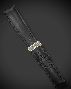 HORWEEN CHROMEXCEL COWHIDE LEATHER BLACK STRAP